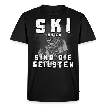 Les skieurs sont les plus chauds - T-shirt Premium bio Homme - noir - Devant - Nico (187cm)