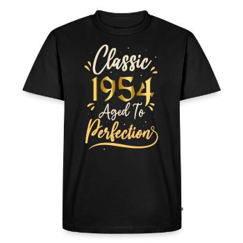Anniversaire 1954 cadeau 1954 Classic 1954 - T-shirt Premium bio Homme - noir - Devant - Nico (187cm)