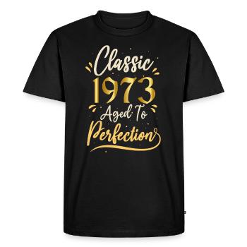 Anniversaire 1973 cadeau 1973 Classic 1973 - T-shirt Premium bio Homme - noir - Devant - Nico (187cm)