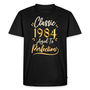 Birthday 1984 gift 1984 Classic 1984 - Men's Premium Organic T-Shirt - black - Front - Nico (187cm)