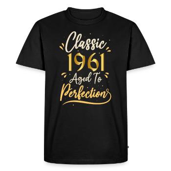 Anniversaire 1961 cadeau 1961 Classic 1961 - T-shirt Premium bio Homme - noir - Devant - Nico (187cm)
