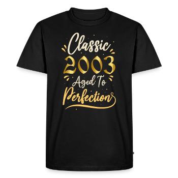 Anniversaire 2003 cadeau 2003 Classic 2003 - T-shirt Premium bio Homme - noir - Devant - Nico (187cm)