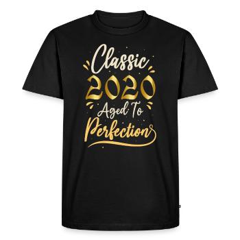 Anniversaire 2020 cadeau 2020 Classic 2020 - T-shirt Premium bio Homme - noir - Devant - Nico (187cm)