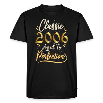 Anniversaire 2006 cadeau 2006 Classic 2006 - T-shirt Premium bio Homme - noir - Devant - Nico (187cm)