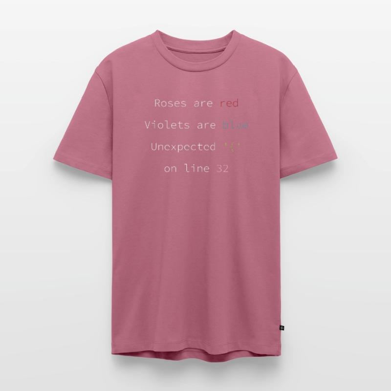 Funny Error Code Software Developer Men's Premium Organic T-Shirt