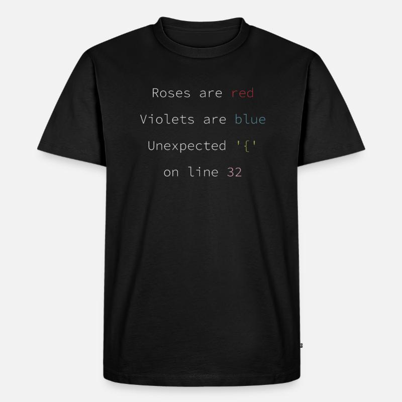 Funny Fehlercode Software Entwickler - Männer Premium Bio T-Shirt - Schwarz