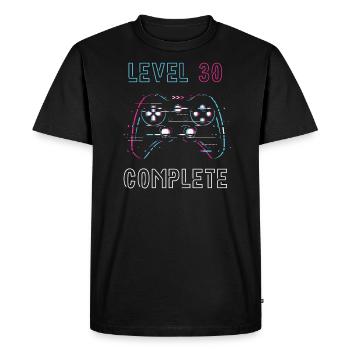 Niveau 30 complet – Videogamer zum 30. - T-shirt Premium bio Homme - noir - Devant - Nico (187cm)