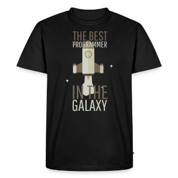 Programmer Humor Best Programmer in the Galaxy - Men's Premium Organic T-Shirt - black - Front - Nico (187cm)