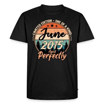June 2015 anniversary 2015 legends June - Men's Premium Organic T-Shirt - black - Front - Nico (187cm)