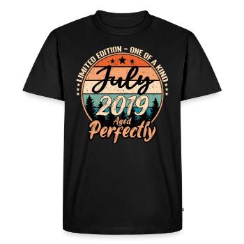 July 2019 anniversary 2019 legends July - Men's Premium Organic T-Shirt - black - Front - Nico (187cm)
