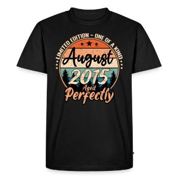 August 2015 anniversary 2015 legends August - Men's Premium Organic T-Shirt - black - Front - Nico (187cm)