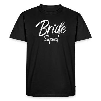 Bride Squad Braut Team Bride - Men's Premium Organic T-Shirt - black - Front - Nico (187cm)