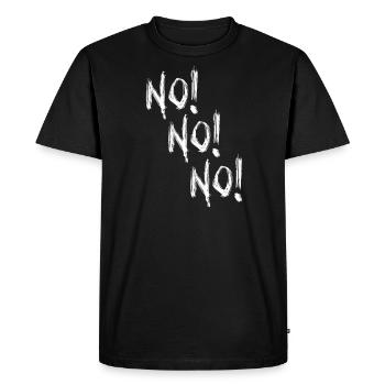 No! Funny sarcastic - Men's Premium Organic T-Shirt - black - Front - Nico (187cm)