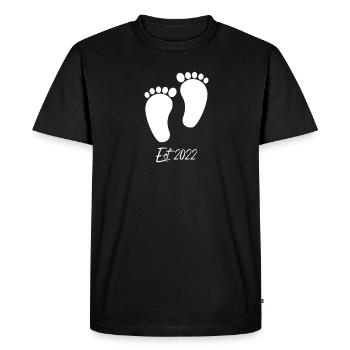 Cute Baby est 2022 Valentines Day - Men's Premium Organic T-Shirt - black - Front - Nico (187cm)