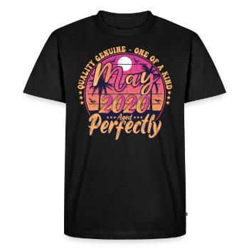 May 2020 anniversary 2020 Retro 2020 May - Men's Premium Organic T-Shirt - black - Front - Nico (187cm)