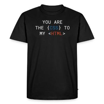 You are the CSS for my HTML Cute - Men's Premium Organic T-Shirt - black - Front - Nico (187cm)