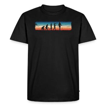 Retro Skipping Rope Evolution - Drôle - T-shirt Premium bio Homme - noir - Devant - Nico (187cm)