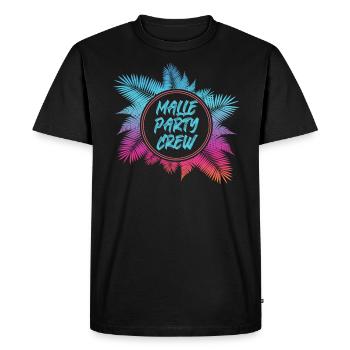 Malle Party Crew Mallorca Holiday Groups - Men's Premium Organic T-Shirt - black - Front - Nico (187cm)