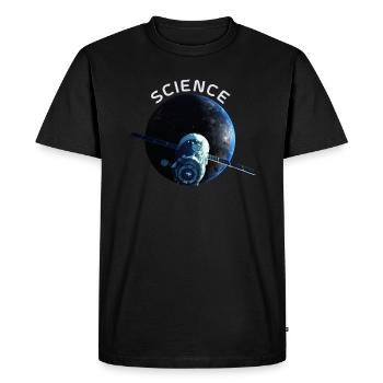 I believe in science for - Men's Premium Organic T-Shirt - black - Front - Nico (187cm)