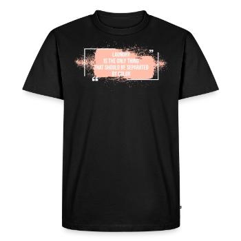 Unité d’égalité séparée par couleur de lessive - T-shirt Premium bio Homme - noir - Devant - Nico (187cm)