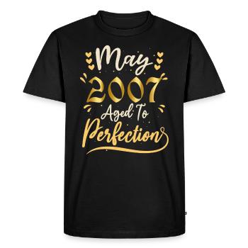 May 2007 May anniversary May 2007 - Men's Premium Organic T-Shirt - black - Front - Nico (187cm)