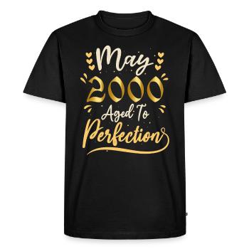 May 2000 May anniversary May 2000 - Men's Premium Organic T-Shirt - black - Front - Nico (187cm)