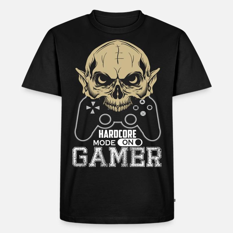 Hardcore Gamer - Mode activé - T-shirt Premium bio Homme - noir