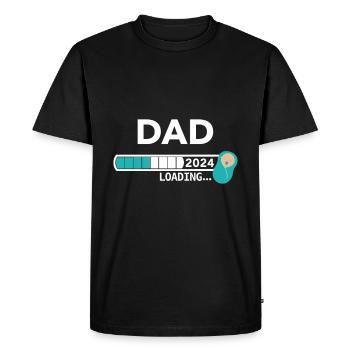 DAD 2024 loading... - Men's Premium Organic T-Shirt - black - Front - Nico (187cm)