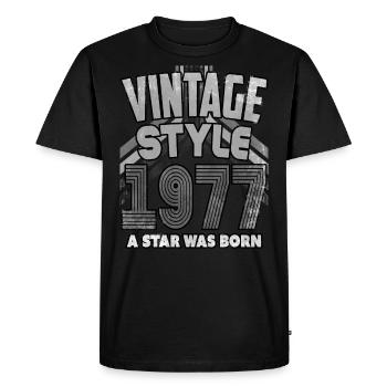 Vintage Edition Année de Construction Cadeau d’anniversaire - T-shirt Premium bio Homme - noir - Devant - Nico (187cm)