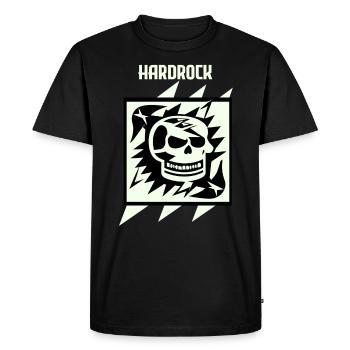 Hardrock - Visage de crâne - T-shirt Premium bio Homme - noir - Devant - Nico (187cm)