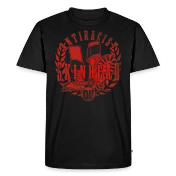 Unique Oi Skinhead - T-shirt Premium bio Homme - noir - Devant - Nico (187cm)