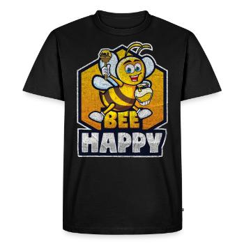 Tenue amusante pour les amoureux des abeilles - T-shirt Premium bio Homme - noir - Devant - Nico (187cm)