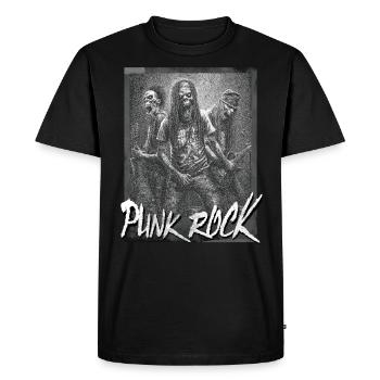 Oi Skinhead / Chemise Punk Rock - T-shirt Premium bio Homme - noir - Devant - Nico (187cm)