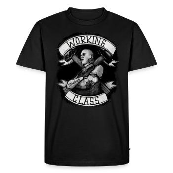 Oi Skinhead - T-shirt Premium bio Homme - noir - Devant - Nico (187cm)