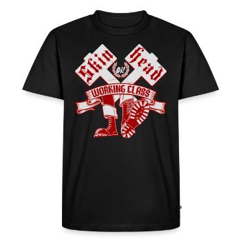 Oi Skinhead - T-shirt Premium bio Homme - noir - Devant - Nico (187cm)