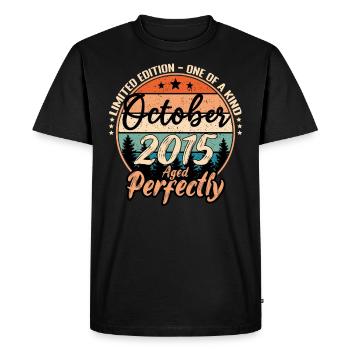 October 2015 anniversary 2015 legends October - Men's Premium Organic T-Shirt - black - Front - Nico (187cm)