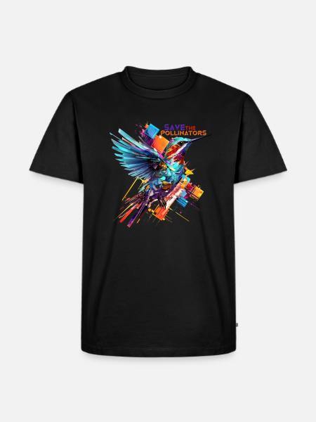 Save the Pollinators - Men's Premium Organic T-Shirt - black