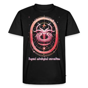 Au-delà des conventions astrologiques - T-shirt Premium bio Homme - noir - Devant - Nico (187cm)