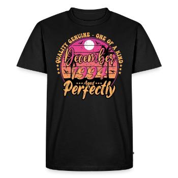 December 1994 Anniversary 1994 December 1994 - Men's Premium Organic T-Shirt - black - Front - Nico (187cm)