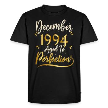 December 1994 December Anniversary December 1994 - Men's Premium Organic T-Shirt - black - Front - Nico (187cm)