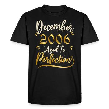 December 2006 December Anniversary December 2006 - Men's Premium Organic T-Shirt - black - Front - Nico (187cm)