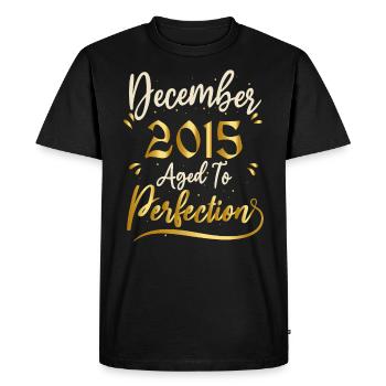 December 2015 December Anniversary December 2015 - Men's Premium Organic T-Shirt - black - Front - Nico (187cm)