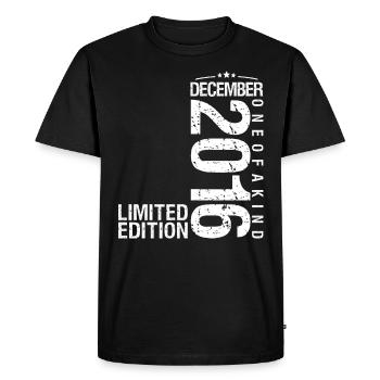 December 2016 December Anniversary December 2016 - Men's Premium Organic T-Shirt - black - Front - Nico (187cm)