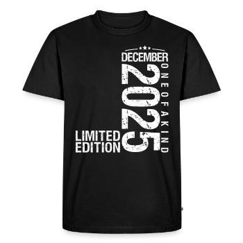 December 2025 December Anniversary December 2025 - Men's Premium Organic T-Shirt - black - Front - Nico (187cm)