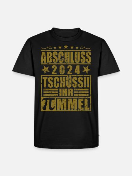Abschluss 2024 - Männer Premium Bio T-Shirt - Schwarz