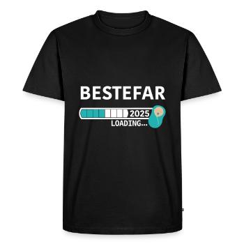 Bestefar 2025 - T-shirt Premium bio Homme - noir - Devant - Nico (187cm)