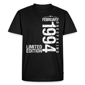 Février 1994 Février anniversaire January 1994 - T-shirt Premium bio Homme - noir - Devant - Nico (187cm)