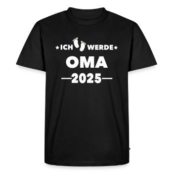 Je serai grand-mère en 2025 - T-shirt Premium bio Homme - noir - Devant - Nico (187cm)