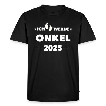 I'm going to be uncle in 2025 - Men's Premium Organic T-Shirt - black - Front - Nico (187cm)