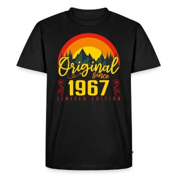 Birthday 1967 Birthday Born in 1967 Gift - Men's Premium Organic T-Shirt - black - Front - Nico (187cm)